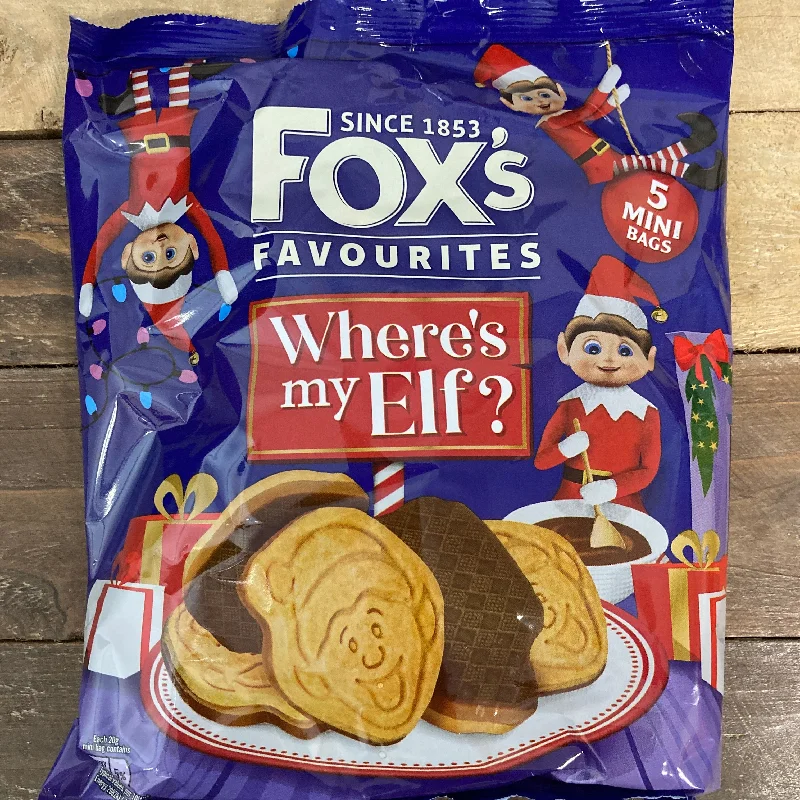 - Christmas pet Christmas clothing10x Foxs Elf On The Shelf Milk Chocolate Coated Biscuit Mini Bags (2 Packs of 5 Bags) - Christmas pet Christmas clothing10x Foxs Elf On The Shelf Milk Chocolate Coated Biscuit Mini Bags (2 Packs of 5 Bags)