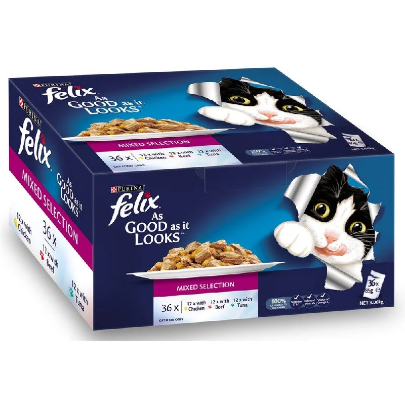  . **Ingredient-Related**  Felix As Good As It Looks Mixed Selection 36x85g