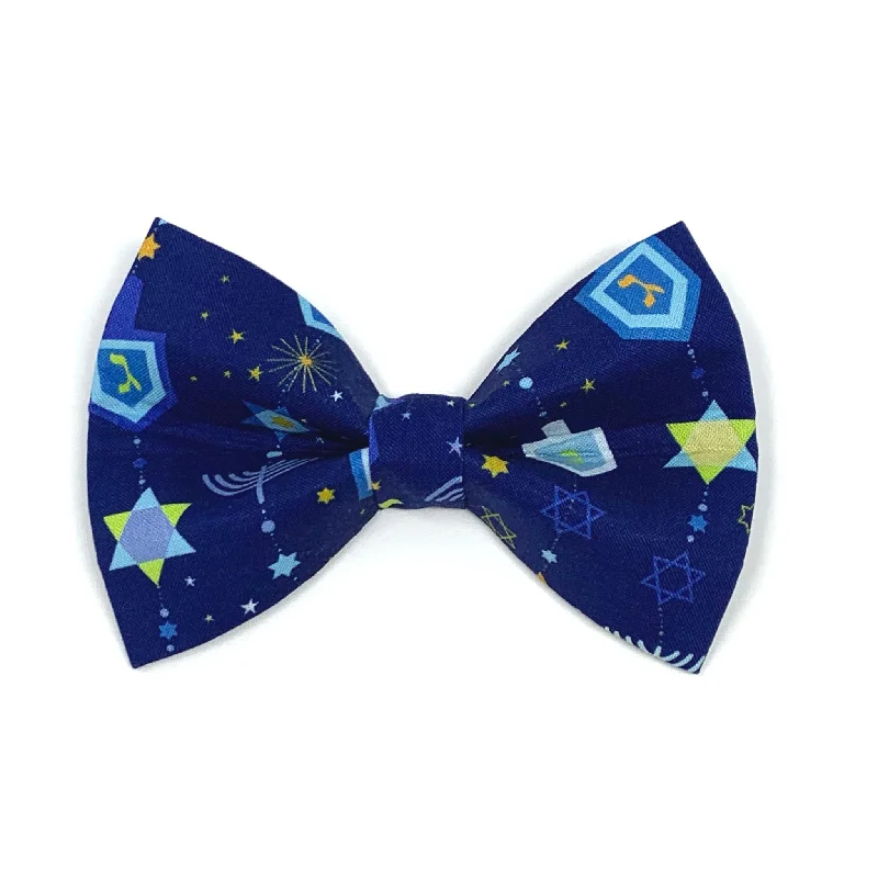 - Pet tear stain cleaning wipesHanukkah Dreidel Dog Bow Tie