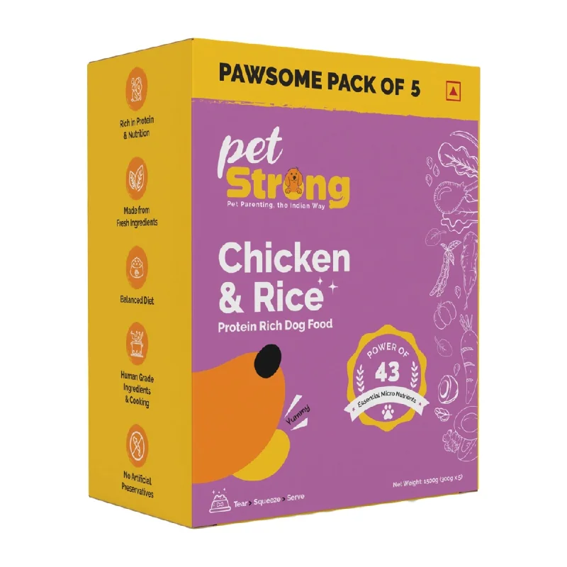 - Air box TSA certified check-inPetStrong Chicken and Rice Fresh Food for Dogs