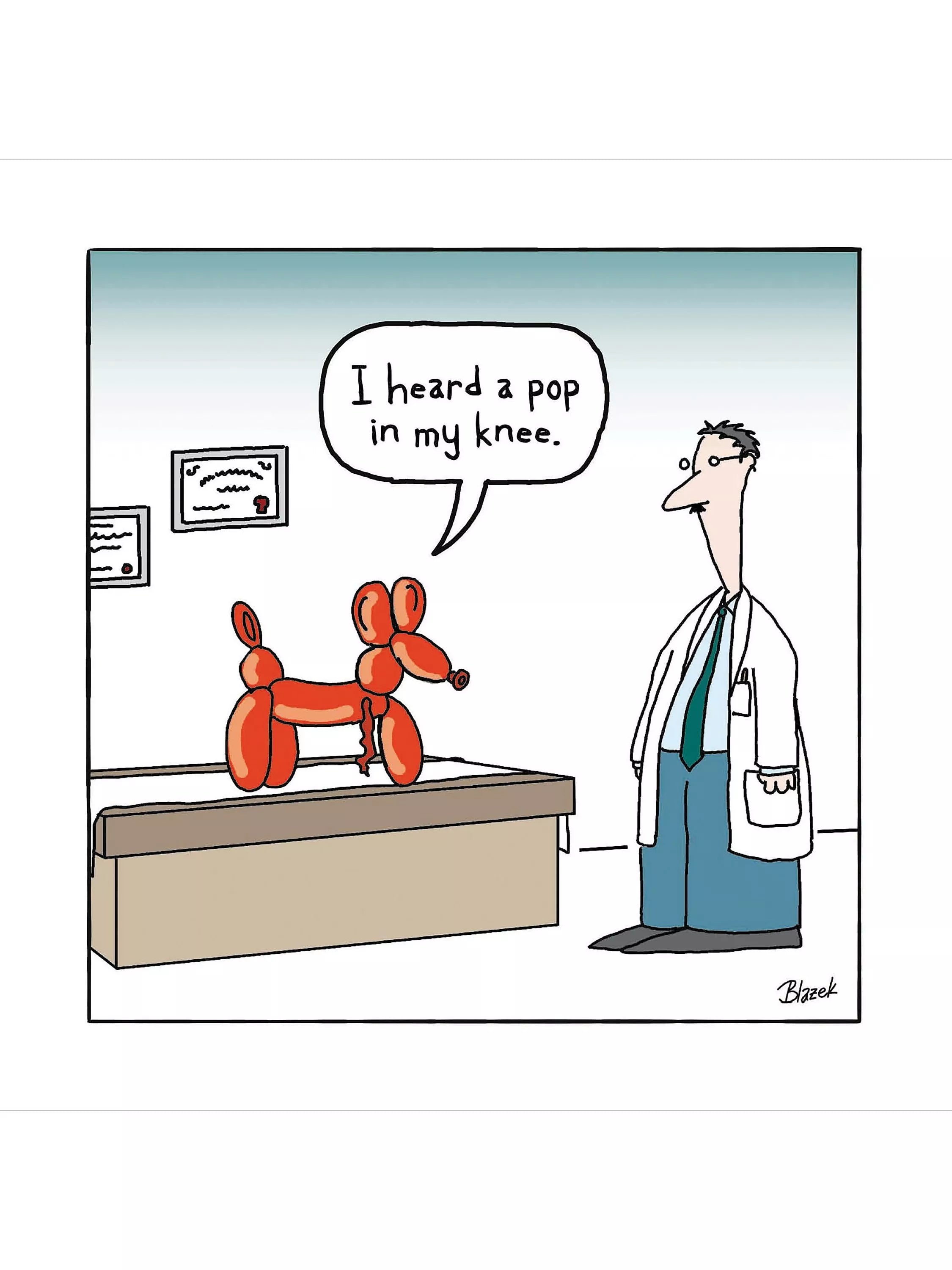 ---Woodmansterne Balloon Dog Blank Greeting Card