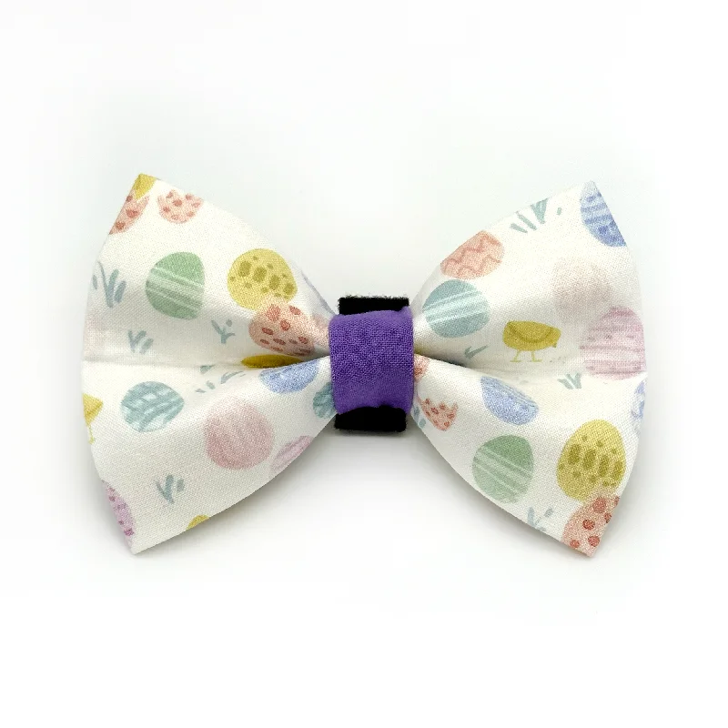 - Natural latex pet mattressEaster Egg Dog Bow Tie