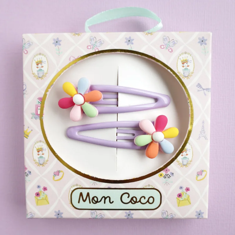 - Cat nail clippers with LED lightsMon Coco Hair Clip Set | Rainbow Petal