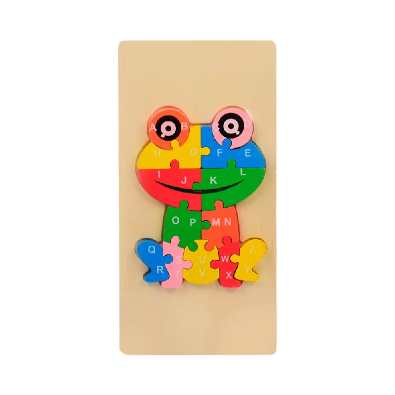 - Teething and chewing toys for puppiesWOODEN PUZZLE BOARD ABC FROG Z.B