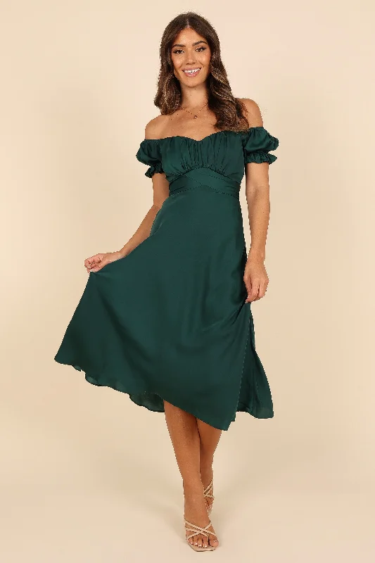  -Anti-scratch sofa protective coverMickenna Sweetheart Frill Midi Dress - Emerald