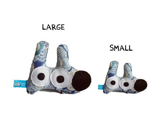 - How to choose pet toysSqueaky Dog Toy | Blue floral