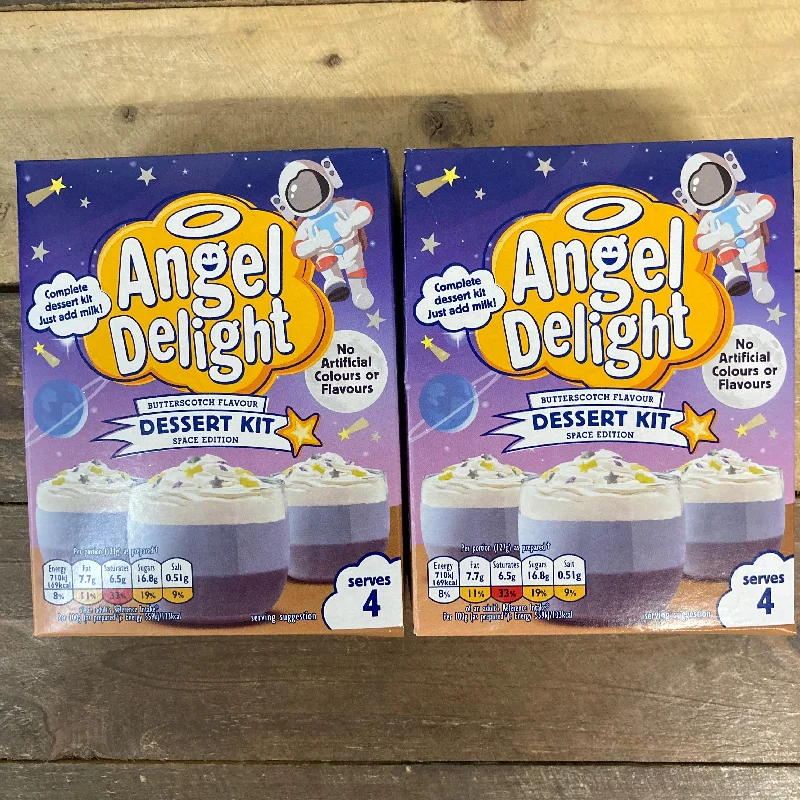 - Air box TSA certified check-in2x Angel Delight Space Edition Butterscotch Flavour Dessert Kits (2x94g) - Air box TSA certified check-in2x Angel Delight Space Edition Butterscotch Flavour Dessert Kits (2x94g)