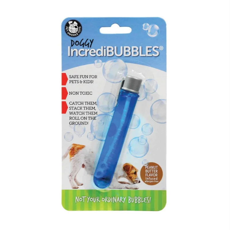 Pet toysPetQwerks Doggy Incredibubbles Dog Toy Peanut Butter Flavour 25ml