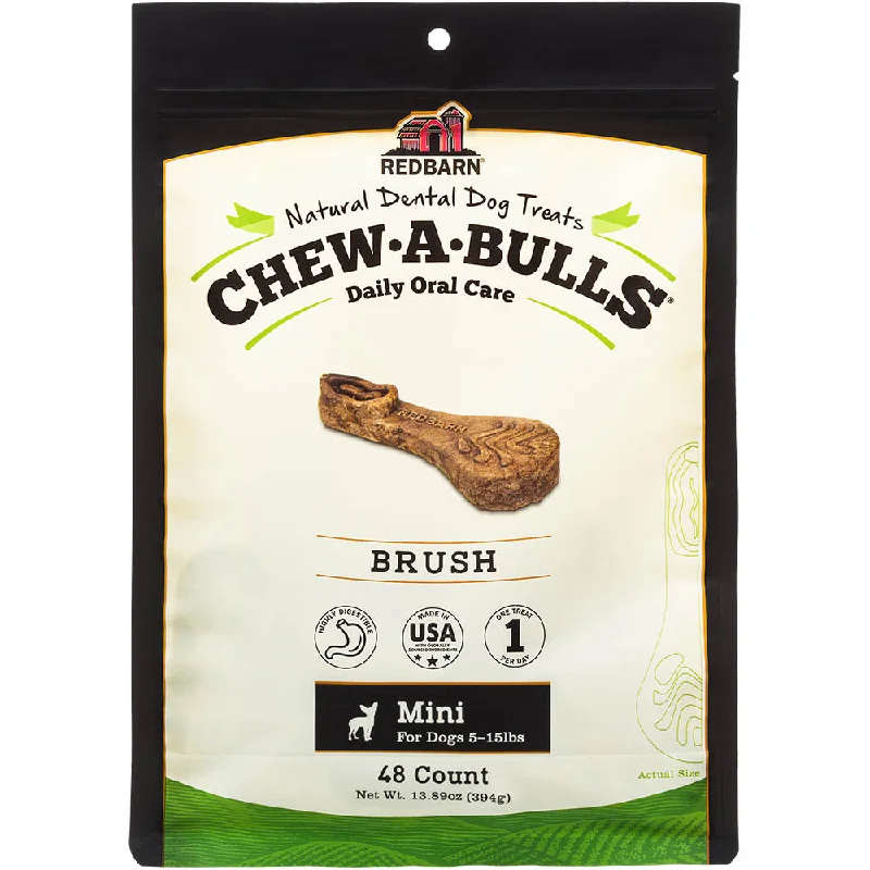 - Food for picky dogsREDBARN Chew-A-Bulls Brush Mini 48pk