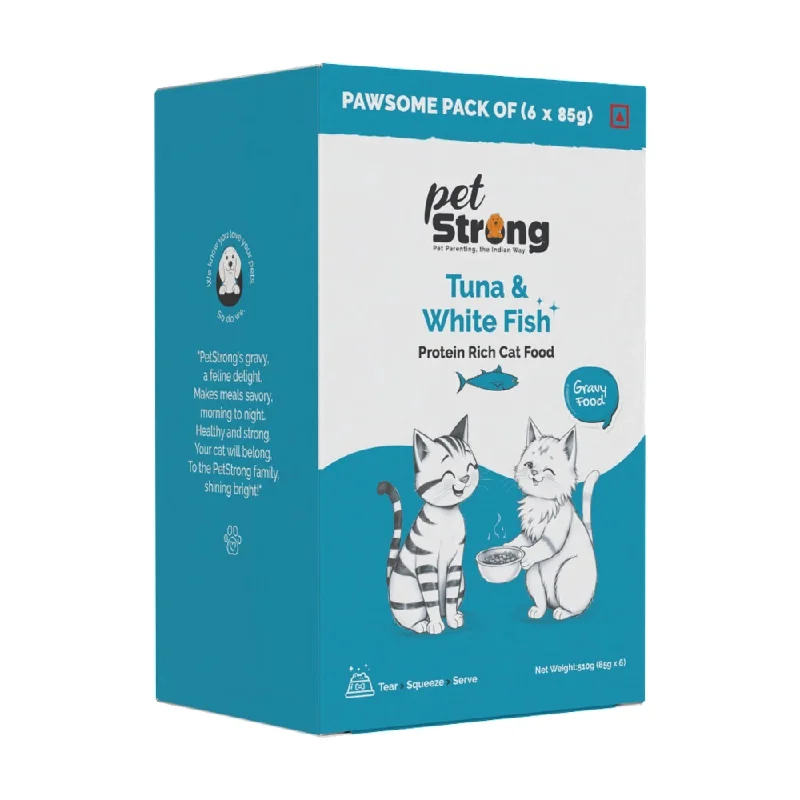 - ​​Pet toys under    yuanPetStrong Tuna and White Fish in Gravy Cat Wet Food