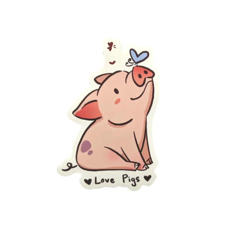 - Rabbit grass rack to prevent waste food boxHarmLessBeings 'Love Pigs' Sticker