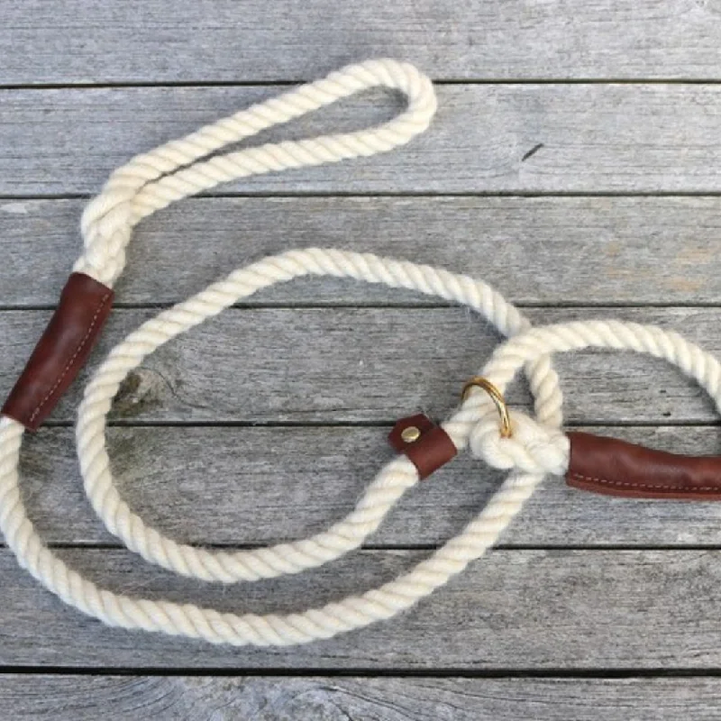 - Remote interactive pet feederPure White 100% British Wool Dog Slip Lead