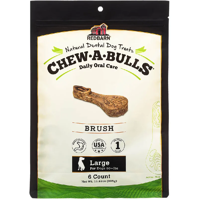 - Dog food improves immunityREDBARN Chew-A-Bulls Brush Large 6pk