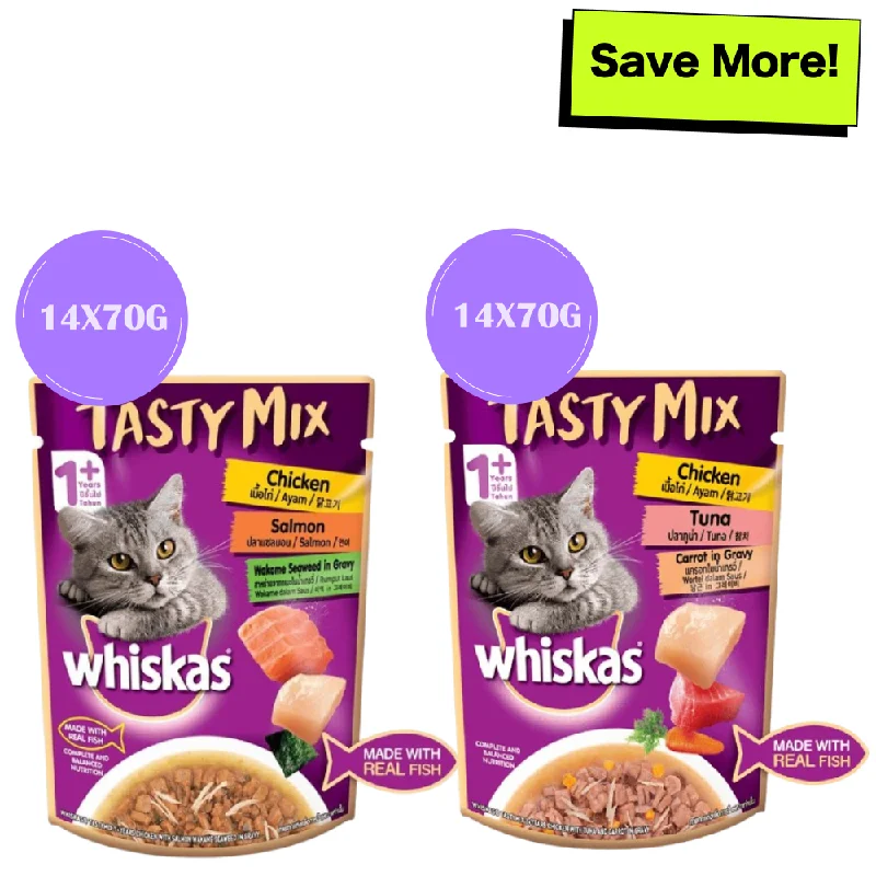 - Automatic induction pet water dispenserWhiskas Chicken With Tuna & Carrot and Salmon Wakame Seaweed in Gravy Tasty Mix Adult Cat Wet Food Combo