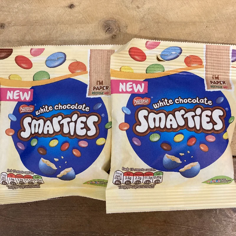 -Anti-scratch scratching board AND cat bed in one3x Nestle White Chocolate Smarties Share Bags (3x100g) -Anti-scratch scratching board AND cat bed in one3x Nestle White Chocolate Smarties Share Bags (3x100g)