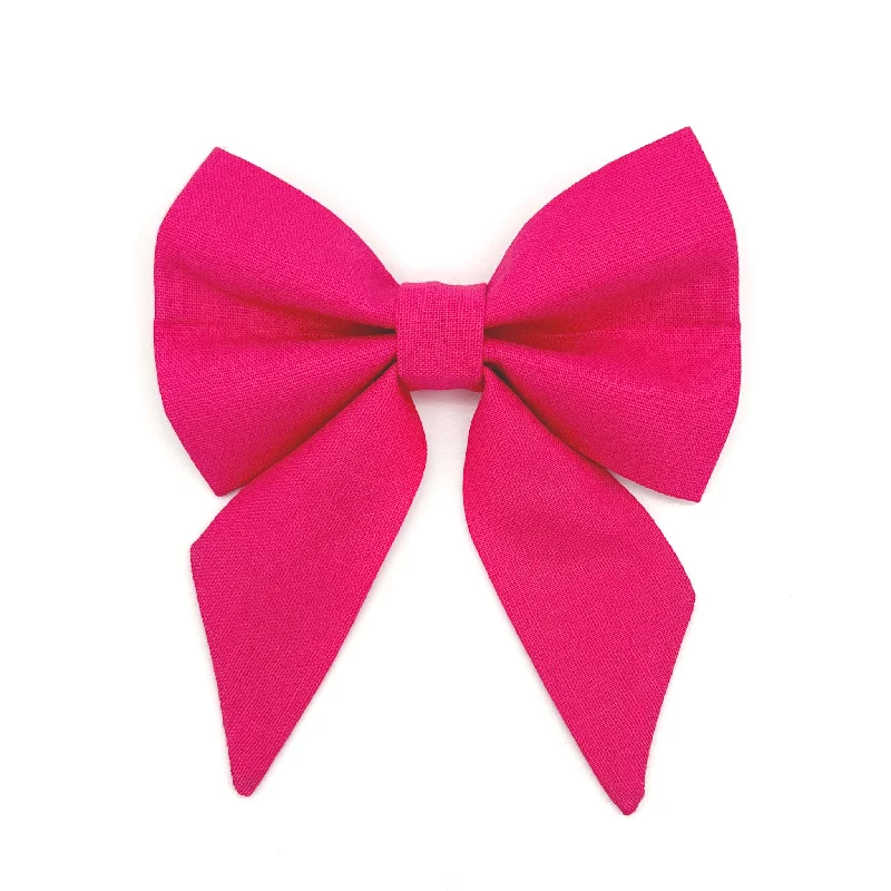 - Pet fence foldable indoorHot Pink Sailor Dog Bow