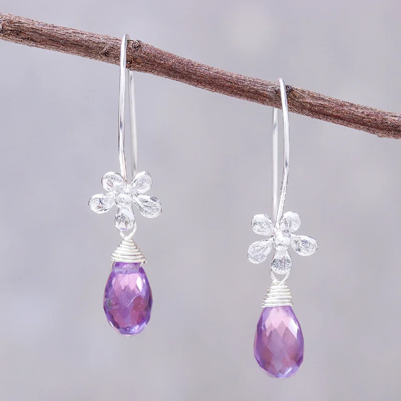 -Explosion-proof leash FOR LARGE dogsDaisy Glitter Floral Faceted Amethyst Dangle Earrings from Thailand -Explosion-proof leash FOR LARGE dogsDaisy Glitter Floral Faceted Amethyst Dangle Earrings from Thailand