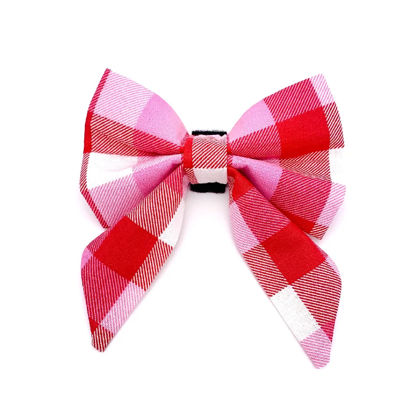 - Winter dog thick down jacketValentine's Day Check Sailor Dog Bow