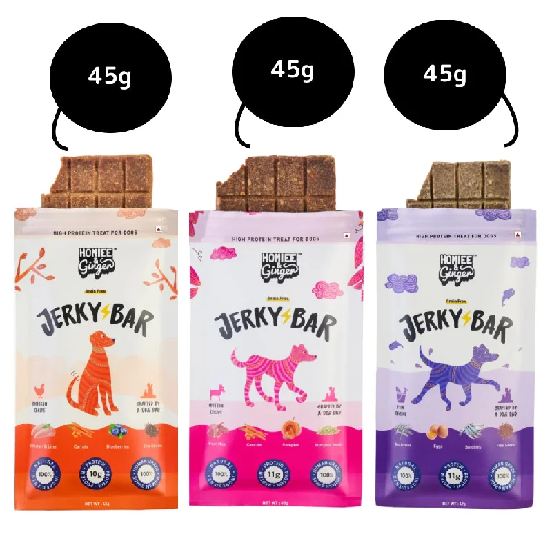 - Dog disposable foam shower gelHomiee & Ginger Air Dried Grain Free Chicken, Mutton and Fish Jerky Bar Dog Treats Combo - Dog disposable foam shower gelHomiee & Ginger Air Dried Grain Free Chicken, Mutton and Fish Jerky Bar Dog Treats Combo