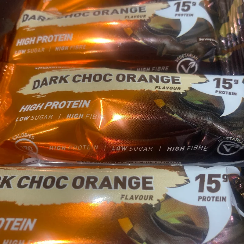 - Foldable and portable cat bag12x MaxiMuscle Dark Chocolate Orange Protein Bars (12x45g)