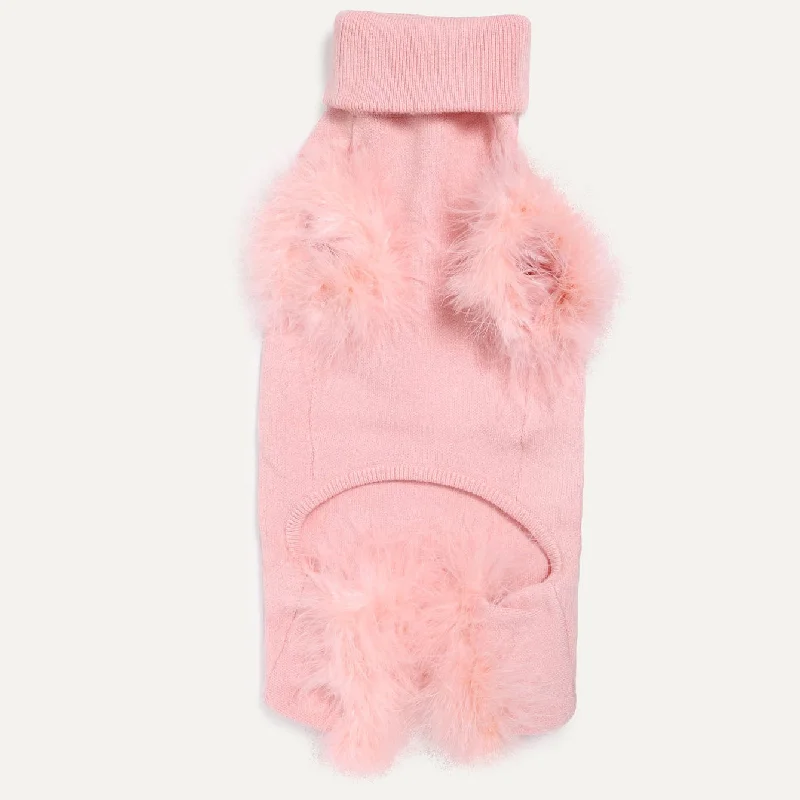 Pet retro style clothesFeather Knit Dog Onesie