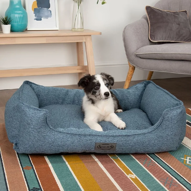 - Teething and chewing toys for puppiesManhattan Box Dog Bed - Denim Blue