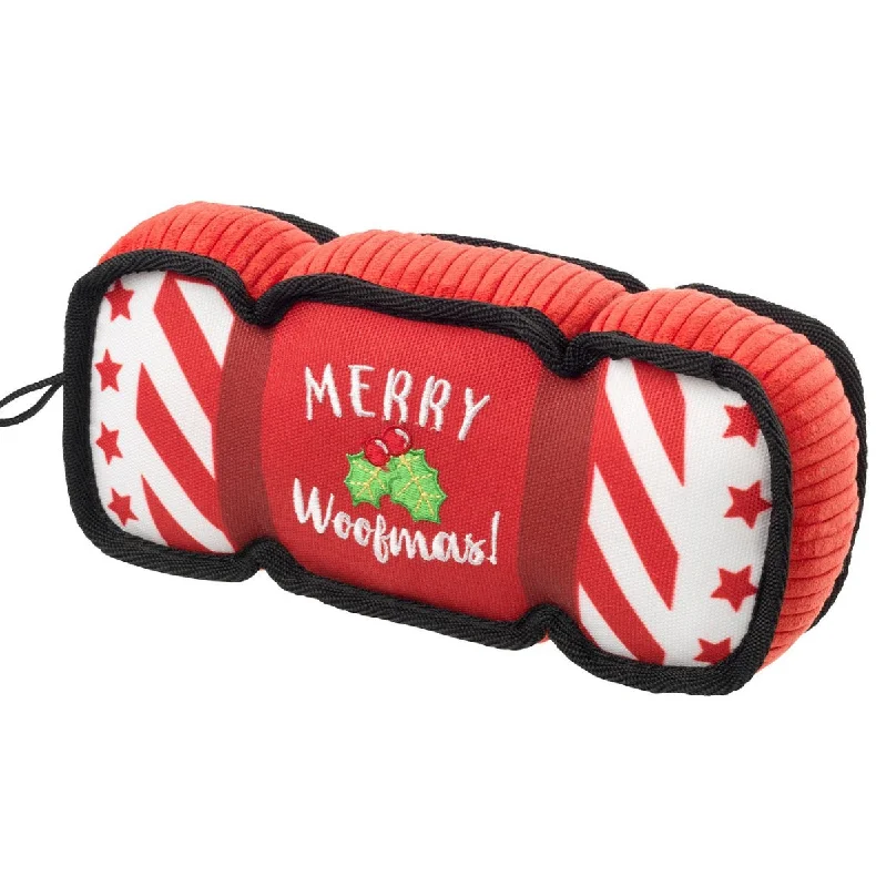 - Cat hair ball removal and hair removal creamTuff Christmas Cracker Canvas Dog Toy