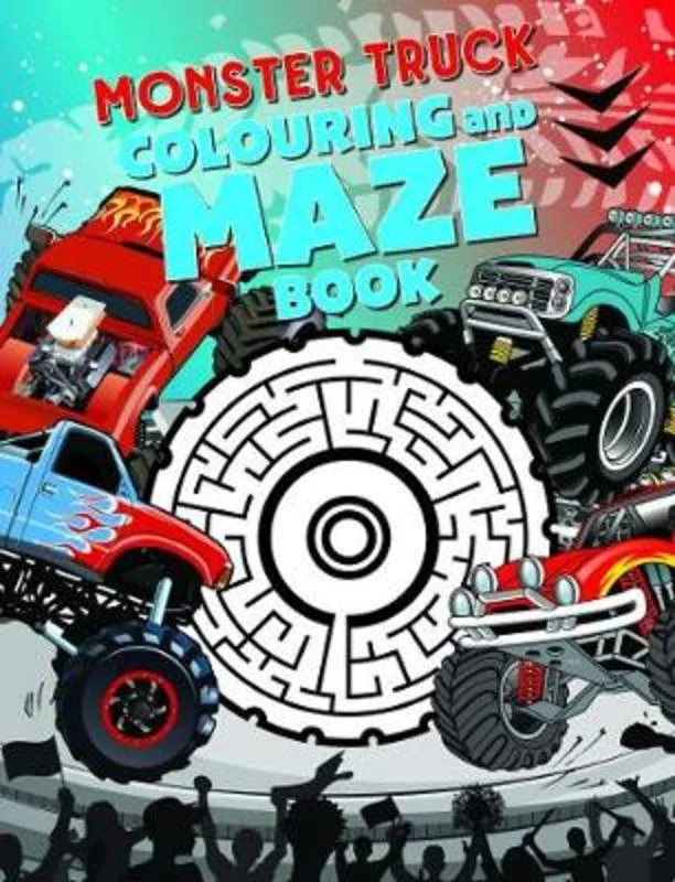 - Solid wood cat climbing frame customizedMonster Truck Colouring and Maze Book