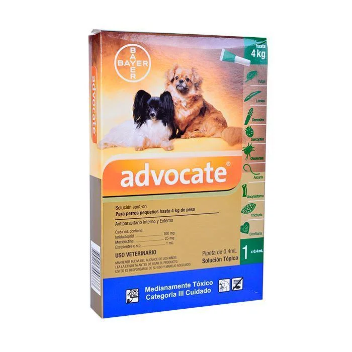  -Non-contact cat thermometerAdvocate Perros (0 Kg – 4 Kg)