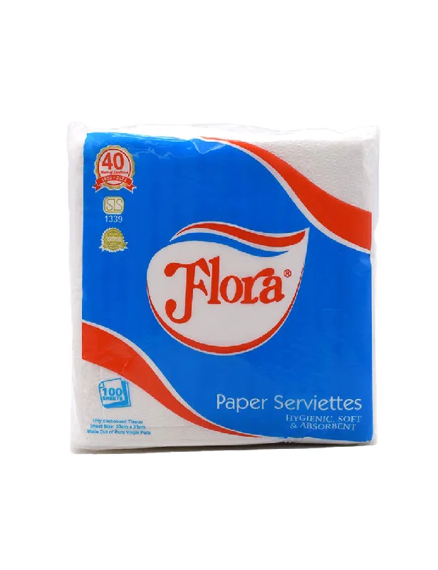 - Parrot climbing and standing wooden frameFLORA Paper Serviettes 1ply, 100s