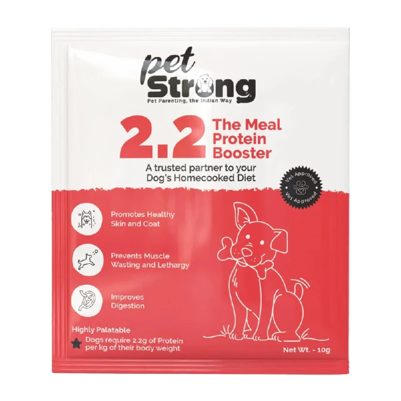 - Teething and chewing toys for puppiesPetStrong 2.2  Meal Protein Booster for Dogs (10g)